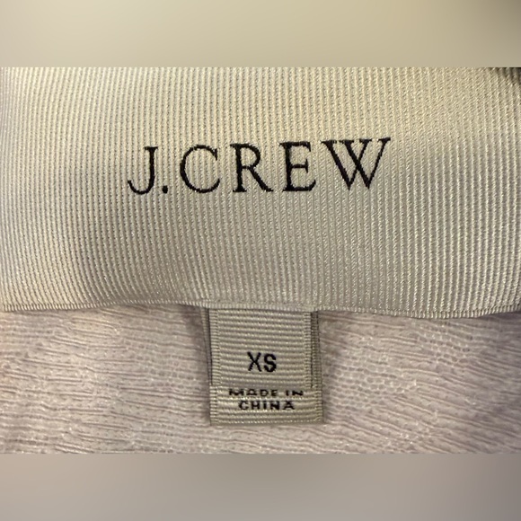 J. Crew Vivid Lilac Geometric Jacquard Shift Dress with Zip Pockets - XS - Picture 7 of 8